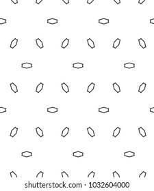 Seamless black and white vector pattern in geometric ornamental style