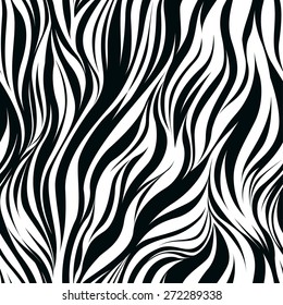 seamless black and white vector of zebra pattern