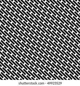 Seamless black and white vivid pattern background, vector