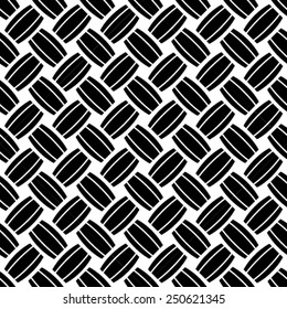 Seamless black and white weave texture 