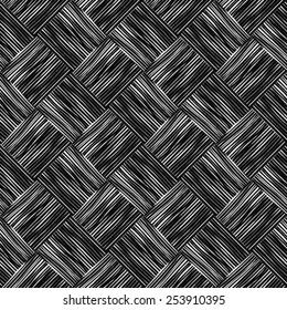 Seamless Black White Weave Texture Vector Stock Vector (Royalty Free ...