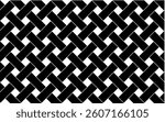 Seamless black and white woven weave pattern. Ideal for backgrounds, textiles, wallpapers, and laser cutting designs. High-contrast abstract texture.