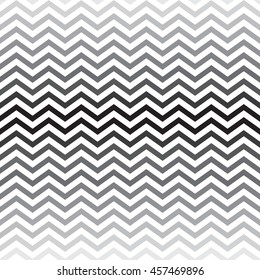 Seamless Black and White Zig Zag Pattern Vector