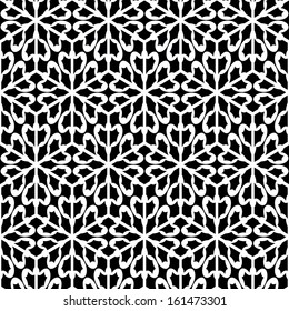 Seamless black-and-white pattern. Abstract geometric illustration.