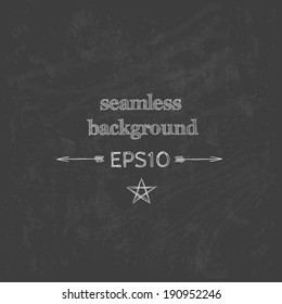 Seamless blackboard background. Vector illustration. Can be used for web page background, surface textures. 