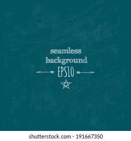 Seamless blackboard background. Vector illustration. Can be used for web page background, surface textures. 
