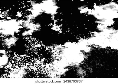 seamless black-white grunge background. Old grunge background black and white vector. The texture of the ink spots. Black and white Grunge texture. Grunge Background.