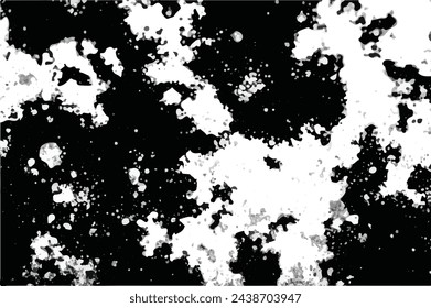 seamless black-white grunge background. Old grunge background black and white vector. The texture of the ink spots. Black and white Grunge texture. Grunge Background.