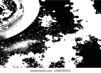 seamless black-white grunge background. Old grunge background black and white vector. The texture of the ink spots. Black and white Grunge texture. Grunge Background.