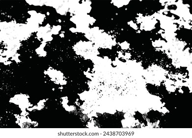 seamless black-white grunge background. Old grunge background black and white vector. The texture of the ink spots. Black and white Grunge texture. Grunge Background.