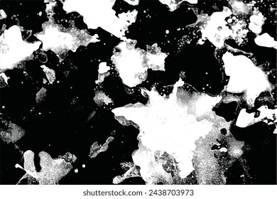 seamless black-white grunge background. Old grunge background black and white vector. The texture of the ink spots. Black and white Grunge texture. Grunge Background.