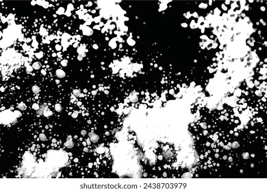 seamless black-white grunge background. Old grunge background black and white vector. The texture of the ink spots. Black and white Grunge texture. Grunge Background.