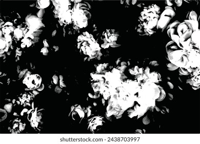 seamless black-white grunge background. Old grunge background black and white vector. The texture of the ink spots. Black and white Grunge texture. Grunge Background.