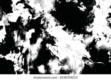 seamless black-white grunge background. Old grunge background black and white vector. The texture of the ink spots. Black and white Grunge texture. Grunge Background.