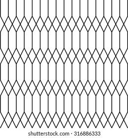 Seamless blank zigzag pattern  - Vector and illustration