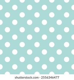 Seamless Blend of white and light Blue. Polka dot pattern background