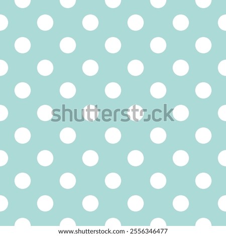 Seamless Blend of white and light Blue. Polka dot pattern background