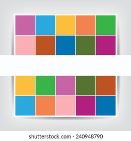 Seamless blocks structure. Vector background. 
