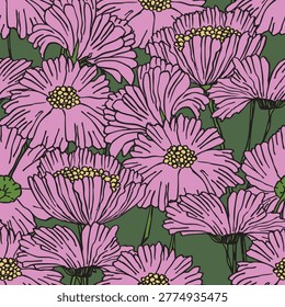  floral floreciente sin