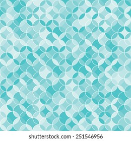 Seamless blue abstract circles pattern