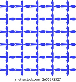 Seamless Blue Abstract Geometric Pattern