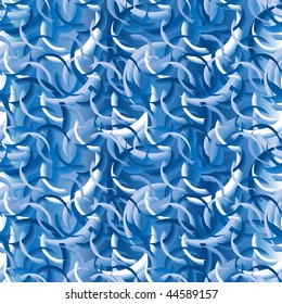 Seamless Blue Abstract Swirl Pattern Stock Vector (Royalty Free ...
