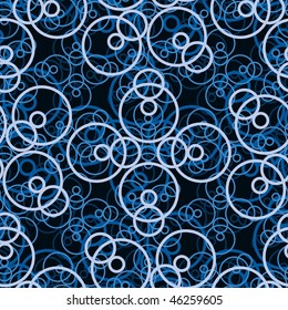 Seamless blue abstract swirl pattern