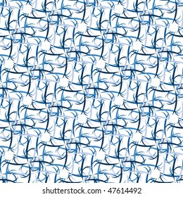 Seamless blue abstract swirl pattern