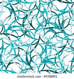 Seamless blue abstract swirl pattern