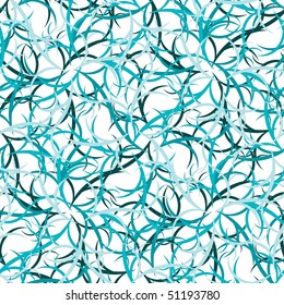 Seamless blue abstract swirl pattern
