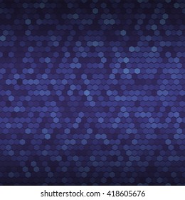 Seamless blue background. Abstract dark blue geometric pattern 
