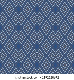 Seamless blue background. With geometric patterns for wallpapers, textile and fabrics