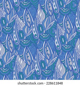 seamless blue background with a pattern vector