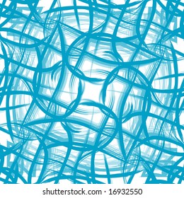 Seamless blue chaos lines vector wallpaper