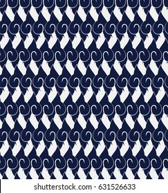 Seamless Blue Chinese Background aboriginal spiral curve cross kaleidoscope