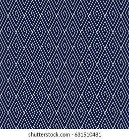 Seamless Blue Chinese Background check geometry spiral vortex line