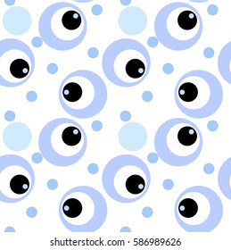 Seamless blue circle abstract Background
