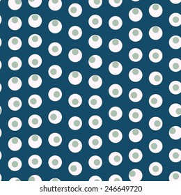 Seamless blue circle abstract pattern