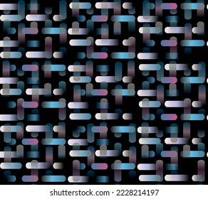 Diseño de patrones de líneas de color azul sin inconvenientes. ilustración vectorial geométrica, moda, interior, envoltura, artes murales, tela, embalaje, web, banner, papel tapiz