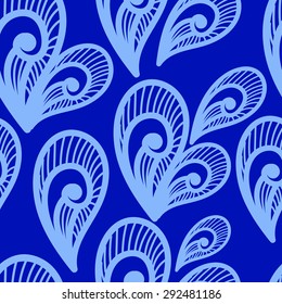 Seamless blue colorful  pattern. Abstract background. Vector multicolored texture