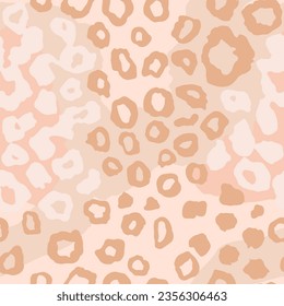 Seamless Blue Creative Simple Zoo Element Art. Orange Repeated Wild Graphic Panther, Seamless Lines Wallpaper. Seamless Purple Animal Surface Pattern.