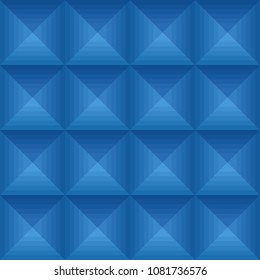 Seamless blue ethno pattern with squares. Vector texture for your design