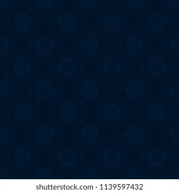 Seamless blue floral wallpaper pattern. Seamless floral ornament on background. Seamless pattern for your design. Textile pattern. Wallpaper pattern