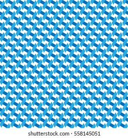 Seamless blue geometric pattern. Vector illustration.