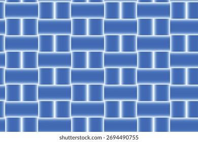 Design de fundo de padrão quadrado de gradiente azul contínuo com transições suaves e textura geométrica moderna para decoração e arte.