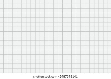 seamless blue grid pattern background. Sheet of paper vector illustration.