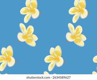 Seamless Blue Hawaii Pattern. Illustration of a seamless Hawaiian pattern tile. Tile can be dragged and dropped into Illustrator s swatches palette. A seamless tropical spring or summer Hawaiian