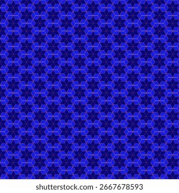 Seamless Blue Hexagon Geometric Pattern Background