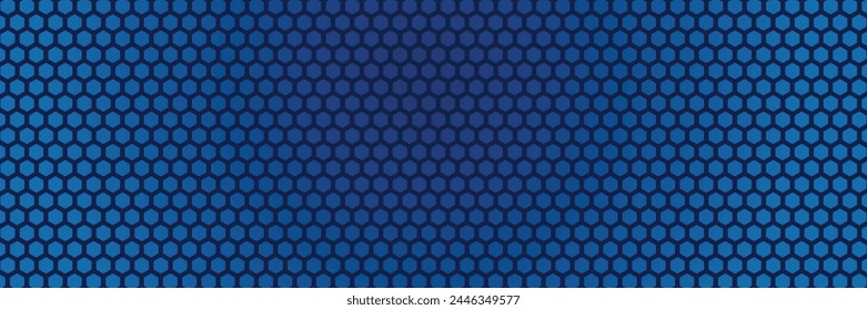 Seamless blue hexagon mesh pattern. vector illustration