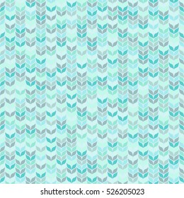 Seamless blue knit background. Vector illustration